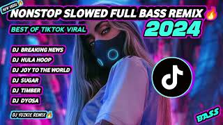 🔥NEW  NONSTOP SLOWED TIKTOK VIRAL MASHUP FULL BASS REMIX 2024 [upl. by Anikehs]