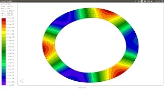 Wave Disc Spring FEA contact problem [upl. by Rramed354]