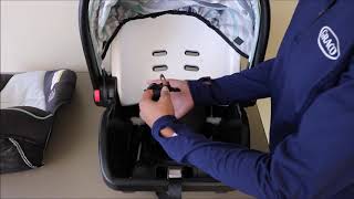 Graco® SnugRide® SnugLock® 30 How to Remove and Replace the Car Seat Cover [upl. by Auroora]