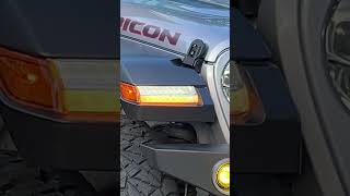 OEM Jeep Wrangler JLU Rubicon DRL Fender Light Upgrade to LED from Halogen [upl. by Luy]