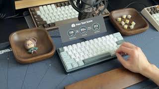 Gray Studio BD60  Gateron Milky Yellow Pro  Typing Sound Test ft Hange Zoë [upl. by Esorylime873]