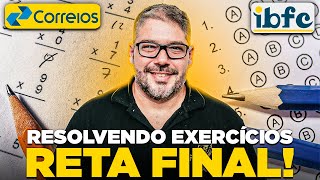 Resolvendo Exercícios de Matemática da Banca IBFC  Preparação Reta Final Concurso Correios 2024 [upl. by Gavrah]