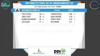 Bayswater Park 1XI v Warranwood 1XI [upl. by Eidob]