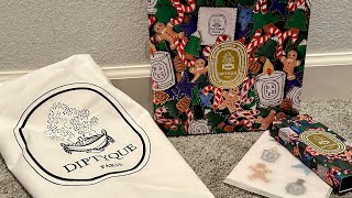 Luxury Candle Unboxing  Diptyque 2024 Holiday Collection [upl. by Anyak]