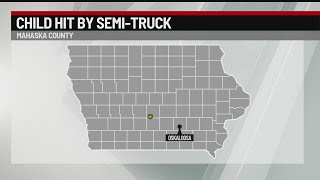 Child hit by semi in Oskaloosa [upl. by Yran]