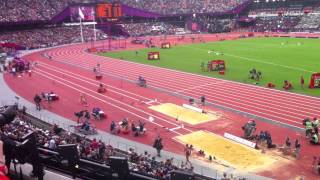 London 2012 Olympics  Jess Ennis Heptathlon Long Jump [upl. by Ecinnaj776]