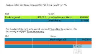 Buchhaltung leicht und kompakt 20 Skonto bei Umsatzerlösen [upl. by Nesnaj]