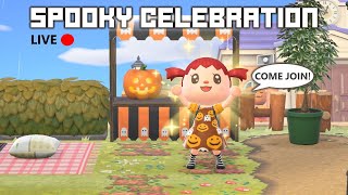 ACNH  LIVE STREAM  COME TO MY ISLAND FOR A SPOOKY CELEBRATION [upl. by Epp]