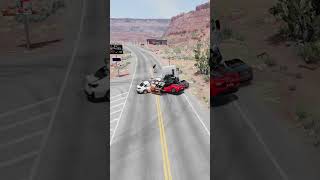 Realistic Highway Car Crashes 84  BeamNG Drive shorts beamngdrive [upl. by Higgins264]