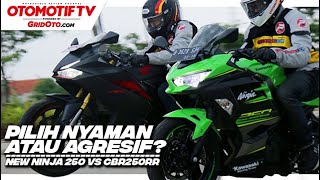 Kawasaki New Ninja 250 VS Honda CBR250RR  Komparasi  GridOto [upl. by Ecilegna]