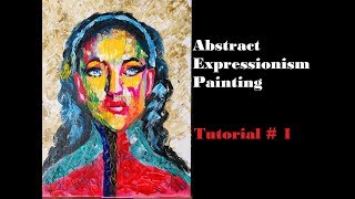 Expressionist painting tutorial  expressionism painting techniques  easy and simple modern art [upl. by Pincas893]