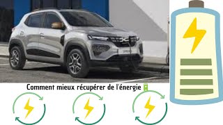 Astuce pour mieux profiter de la Régénération de la batterie 🔋🔋🔋 Dacia Spring 🔋🔋🔋 [upl. by Secnarfyram407]