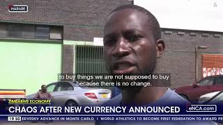 Zimbabwe economy  Chaos after new currency announced [upl. by Maltzman]