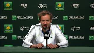 Daniil Medvedev Press Conference Following Final Loss 2023 BNP Paribas Open [upl. by Smalley]