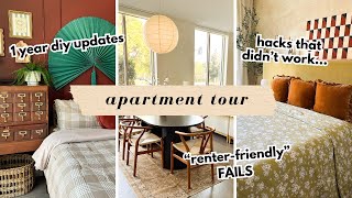 CALIFORNIA LUXURY APARTMENT TOUR 1420 sq ft apartment  renterfriendly updates [upl. by Mcgill224]