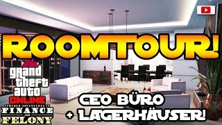 GTA 5 Online  CEO Maze Bank Büro amp Lagerhäuser ROOMTOUR Finance And Felony Update [upl. by Bergess]