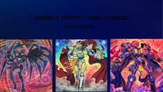 Gimmick puppet 1 card combo video post info [upl. by Lraed]