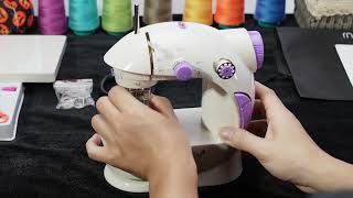 How to Threading Magicfly Mini Sewing Machine Tutorial [upl. by Shela142]