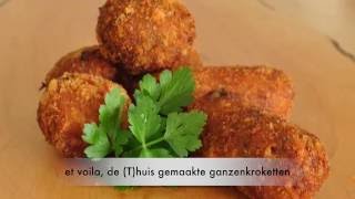 kroketten en bitterballen maken met recept van gans [upl. by Annawak]