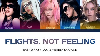 KARAOKE aespa  Flights Not Feelings YOU AS MEMBER KARAOKE [upl. by Eldorado203]