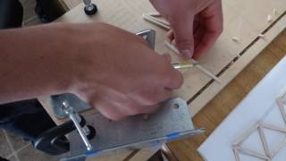 How to accurately cut sticks at an angle for a balsa wood bridge [upl. by Kyne]