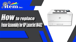 How to replace HP LaserJet M402 Fuser Assembly [upl. by Thanh]