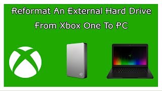 How To Reformat An External Hard Drive From An Xbox On To A PC [upl. by Spiegleman527]