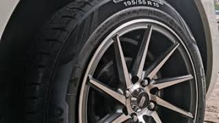 Alloy wheels swift 15inch with 19555R15 Apollo tyre [upl. by Tnert980]