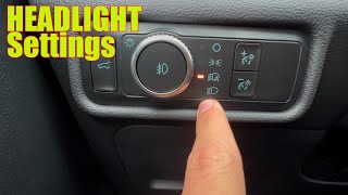 Ford Headlight Settings Explained [upl. by Neira]