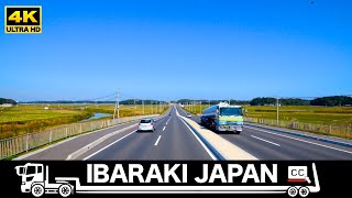 4K Japanese landscape from a semitrailer truck  Oarai Port to Hitachinaka City [upl. by Atiekan]