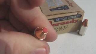 380 ACP  Hornady Critical Defense  90 Gr JHP Ammo Test [upl. by Ailisec]