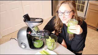 SiFENE Slow Masticating Juicer Review  Fruit amp Vegetable Juice Maker Extractor with Dual Mouth [upl. by Dempster]