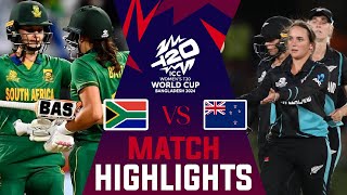 SAW vs NZW ICC Womens t20 world cup highlights 2024 [upl. by Domph]