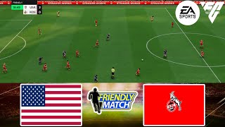 FC 24  USA W vs Köln W 03112024  Friendly Match  Gameplay PS  Full Match [upl. by Pollux126]