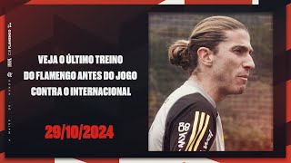 Veja o último treino do Flamengo antes do jogo contra o Internacional [upl. by Brom]