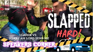 Speakers Corner Lamin quotslapped hardquot [upl. by Lanaj]