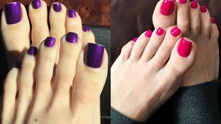 Most stunning bold styles of toe nails pedicure colors nail art fashion trends ideas for ladies 2024 [upl. by Ayanaj]