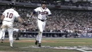 1991 WS Gm3 Justices home run gives Braves the lead [upl. by Germain17]