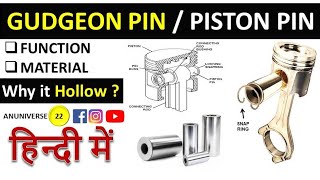 Piston Pin  Gudgeon Pin  Wrist Pin [upl. by Charlotta184]