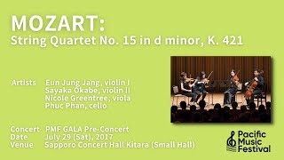 PMF 2017Slide Show Mozart String Quartet No 15 in d minor  モーツァルト：弦楽四重奏曲 第15番 ニ短調 K 421 [upl. by Badger80]