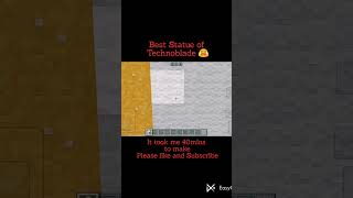 Best technoblade statueminecraftshortsviralyoutubemcstatue [upl. by Maghutte]