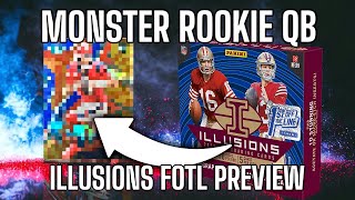 2023 Illusions Football FOTL Review  MONSTER ROOKIE QB PULL [upl. by Rehtnug]