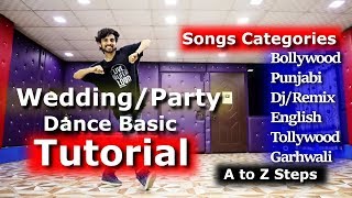 Wedding Dance  Party Dance Tutorial for Beginners Hindi  All Categories songs  Ajay Poptron [upl. by Idac]