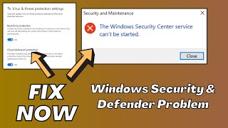 How to Fix Windows Security Service amp Defender not Working in 2 Minutes [upl. by Radec]