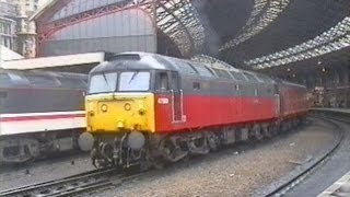 Class 47s and a few 37s  Bristol MarchApril 1995 [upl. by Bernt560]