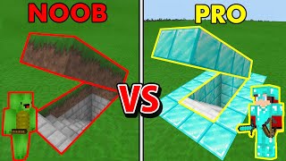 Minecraft NOOB vs PRO Secret Bunker BUILD CHALLENGE [upl. by Natala157]