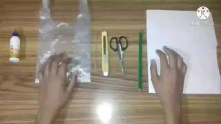 How to make a windsock using plastic bag at home [upl. by Loggia]