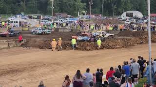 Lawrence county fair youth demolition derby 2023 [upl. by Perkin]