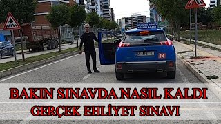 EHLİYET SINAVINDA KALMA ANI  SINAV ERKEN BİTTİ [upl. by Ettedranreb302]