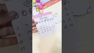 I Made a Cute Paper Mini Calendar diy shorts shortfeed [upl. by Anivek14]